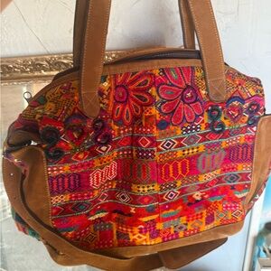 Colorful Embroidered Women's Bag